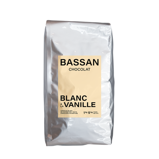 Chocolat : Blanc à la vanille 30 % cacao - Bassan