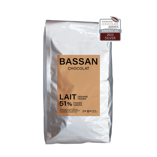 Chocolat au lait végétal : Végane 51 % cacao - Bassan