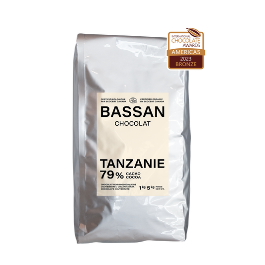 Chocolat noir biologique : Tanzanie 79 % cacao - Bassan