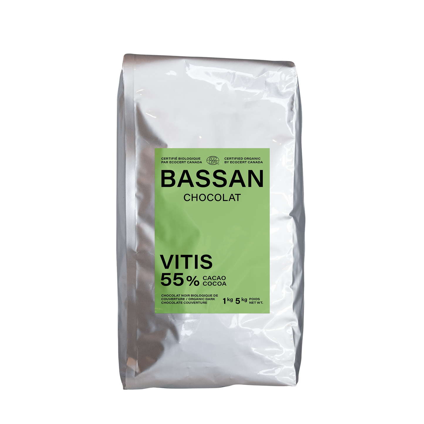 Chocolat noir biologique : Vitis 55 % cacao - Bassan