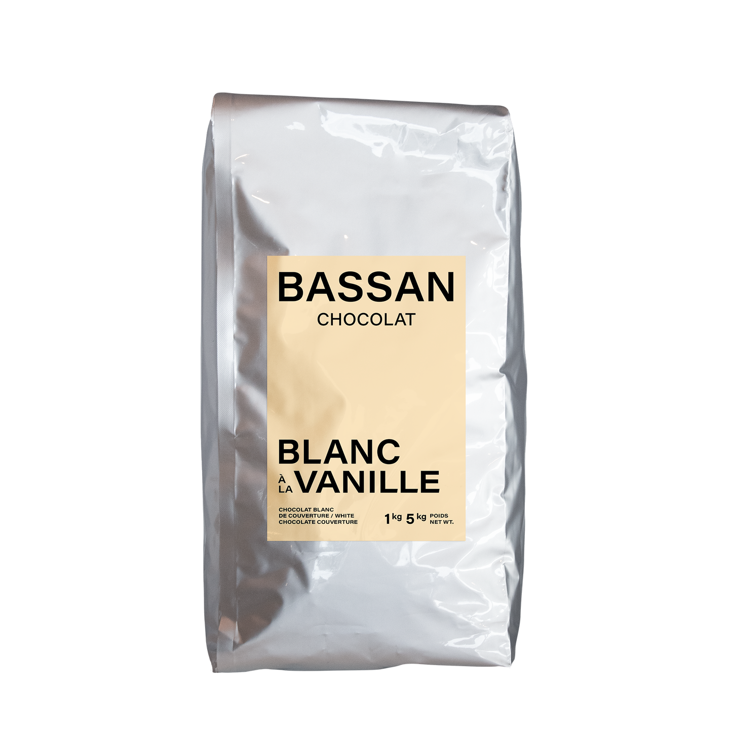 Chocolat : Blanc à la vanille 45 % cacao - Bassan