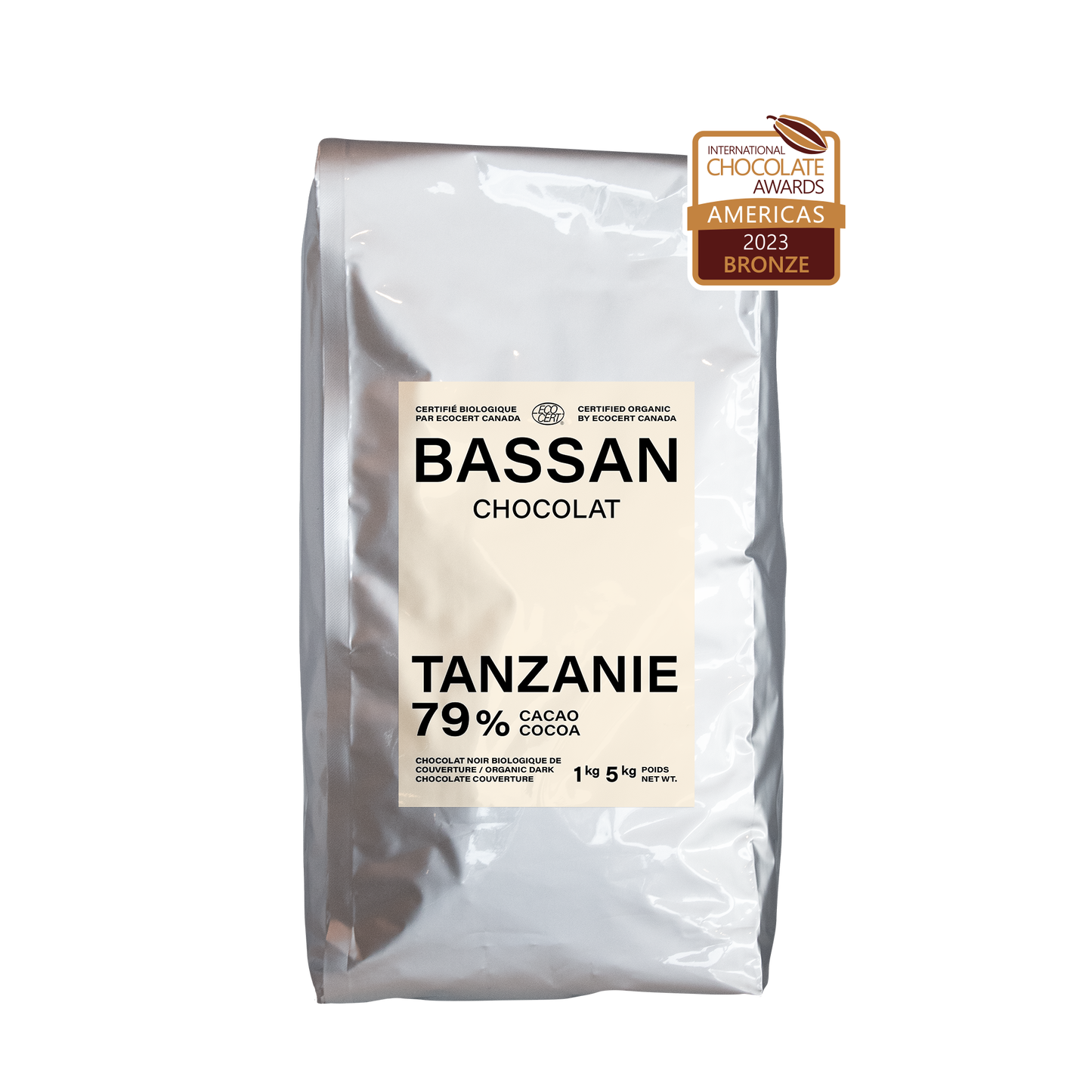 Chocolat noir biologique : Tanzanie 79 % cacao - Bassan