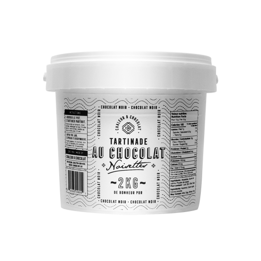 Tartinade : Chocolat noir et noisettes - Bassan